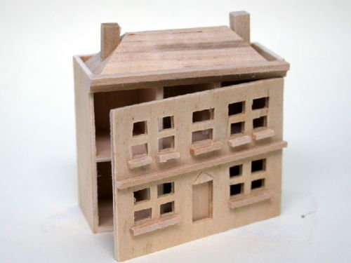 Mini Dolls House - (unpainted)